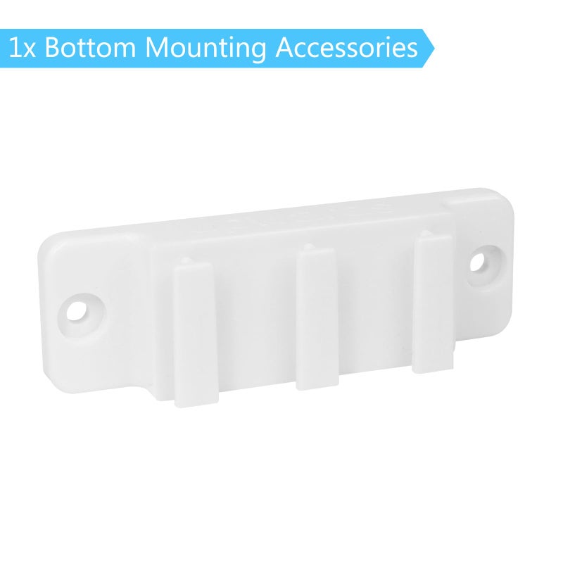 KISKIZ Retractable Baby Gate Replacement Parts Kit (White) Retractable Pet Gate Hardware Full Set Wall Mounting Accessories with Brackets Anchors and Screws Baby Gate Accessories Retractable Dog Gate - Image 4
